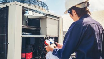 Technician Performing an AC Repair in Garner, NC