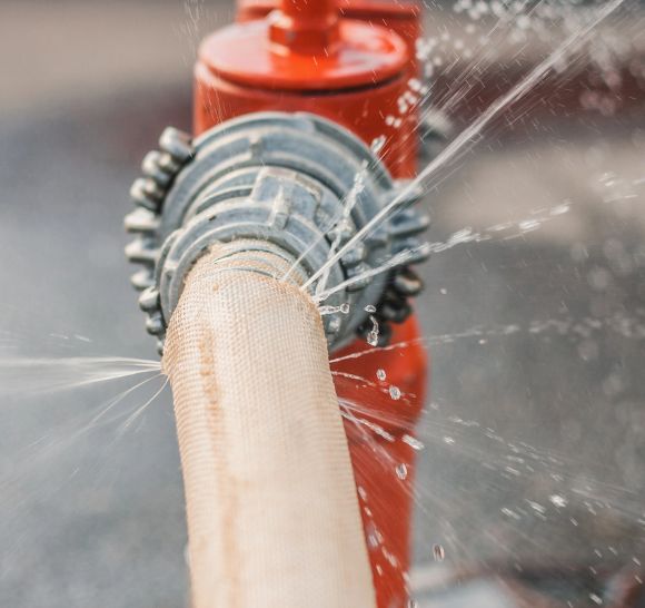 A Fire Hydrant in Cary, NC in need of repairs